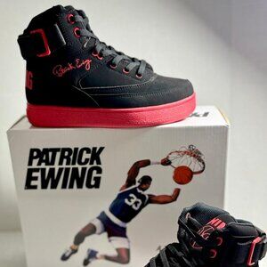 PATRICK EWING ATHLETICS KIDS GS 33 HI REBOUND Black/Black/Chinese Red Size 5